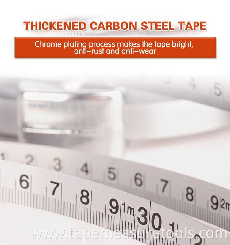 Tape measure 50 meters steel tape measure 100 meters steel frame portable ruler thickened portable ruler inserted ground ruler